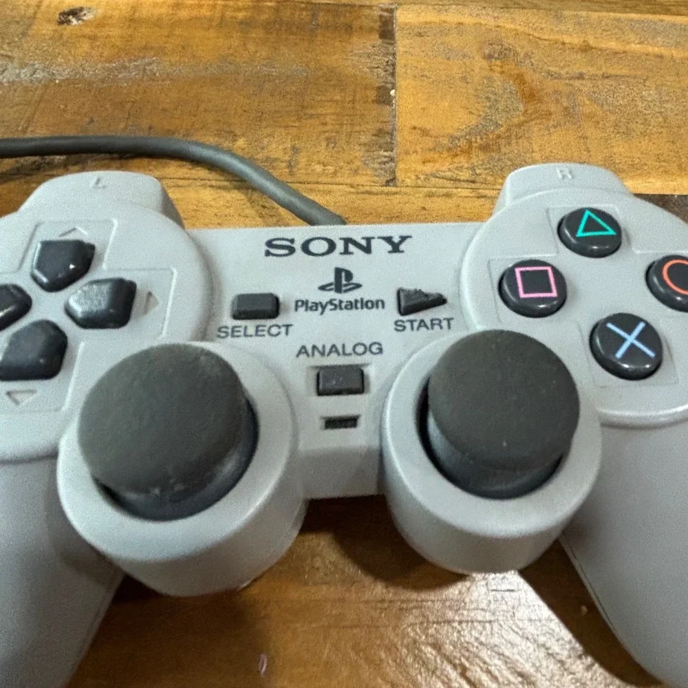Sony PlayStation DualShock Analog Controller Gray SCPH-1200 PS1 Wired Not Tested
